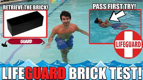 how hard is the lifeguard test|how to beat the lifeguard brick.